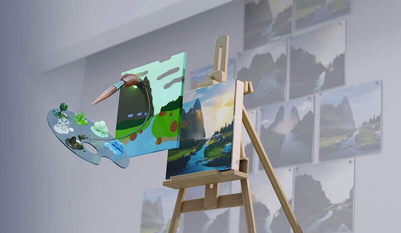 英伟达AI智能绘画工具：NVIDIA Canvas 1.4