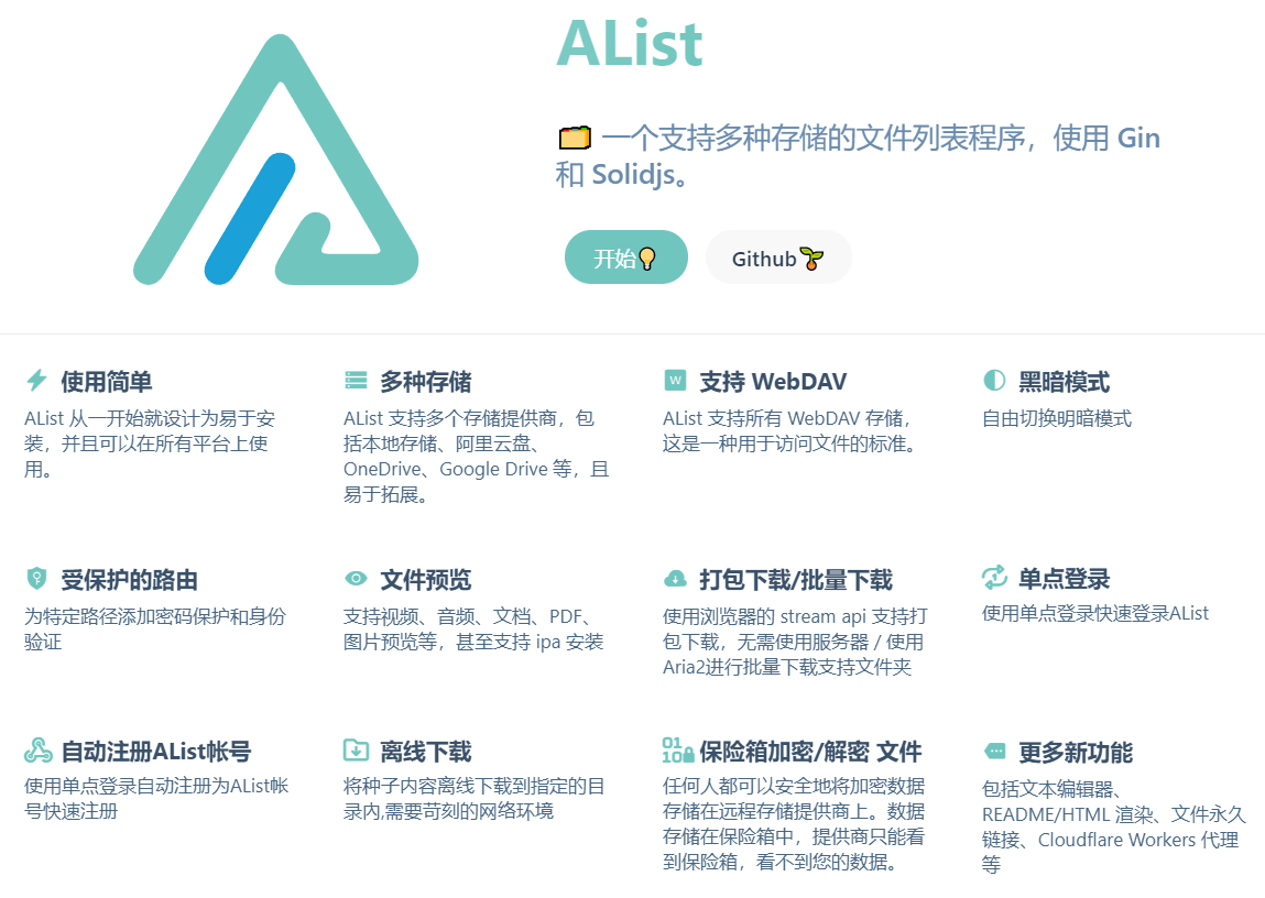 网盘挂载工具AList
